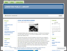 Tablet Screenshot of lewistonpubliclibrary.wordpress.com