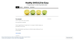 Desktop Screenshot of healthyshouldbeeasy.wordpress.com