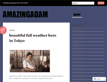Tablet Screenshot of amazingadam.wordpress.com