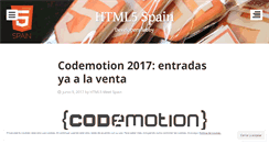 Desktop Screenshot of html5spain.wordpress.com