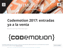Tablet Screenshot of html5spain.wordpress.com