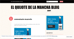 Desktop Screenshot of elquijotedelamancha.wordpress.com