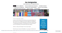 Desktop Screenshot of losinmigrantes.wordpress.com