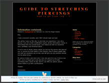 Tablet Screenshot of earstretching.wordpress.com