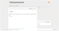 Desktop Screenshot of forbusinessonly.wordpress.com