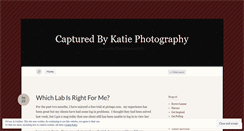 Desktop Screenshot of capturedbykatiephotography.wordpress.com