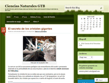 Tablet Screenshot of cienciasnaturalesgtb.wordpress.com