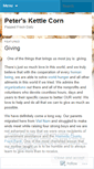 Mobile Screenshot of peterskettlecorn.wordpress.com