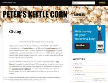 Tablet Screenshot of peterskettlecorn.wordpress.com