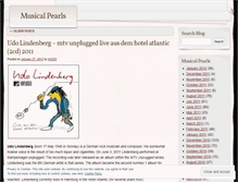 Tablet Screenshot of musicalpearls.wordpress.com