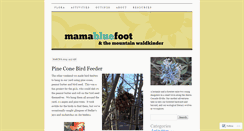 Desktop Screenshot of mamabluefoot.wordpress.com