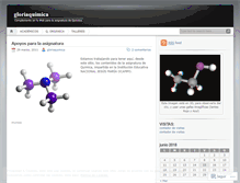 Tablet Screenshot of gloriaquimica.wordpress.com