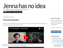 Tablet Screenshot of jennahasnoidea.wordpress.com