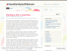 Tablet Screenshot of localfamilystuffdotcom.wordpress.com