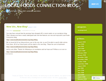 Tablet Screenshot of localfoodsconnection.wordpress.com