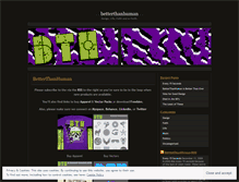 Tablet Screenshot of betterthanhuman.wordpress.com