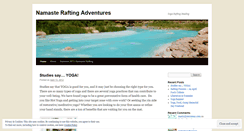 Desktop Screenshot of namasterafting.wordpress.com
