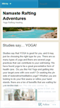 Mobile Screenshot of namasterafting.wordpress.com
