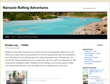 Tablet Screenshot of namasterafting.wordpress.com