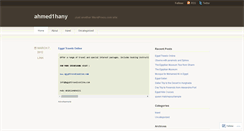 Desktop Screenshot of ahmed1hany.wordpress.com