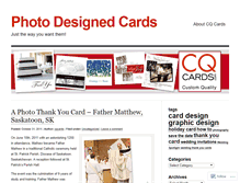 Tablet Screenshot of cqcards.wordpress.com