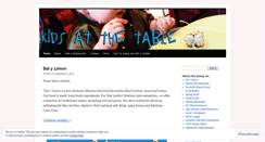 Desktop Screenshot of kidsatthetable.wordpress.com