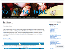 Tablet Screenshot of kidsatthetable.wordpress.com