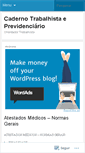 Mobile Screenshot of cadernotrabalhista.wordpress.com