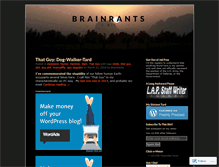 Tablet Screenshot of brainrants.wordpress.com