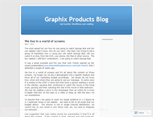 Tablet Screenshot of graphixproducts.wordpress.com