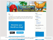Tablet Screenshot of fantagedragonnature.wordpress.com