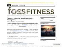 Tablet Screenshot of fossfitness.wordpress.com