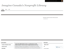 Tablet Screenshot of nonprofitlibrary.wordpress.com