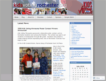 Tablet Screenshot of kidsvotingrochester.wordpress.com