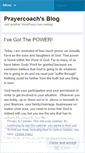 Mobile Screenshot of prayercoach.wordpress.com