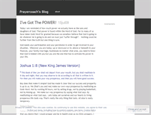 Tablet Screenshot of prayercoach.wordpress.com