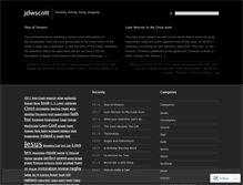 Tablet Screenshot of jdwscott.wordpress.com