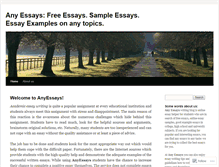 Tablet Screenshot of anyessays.wordpress.com