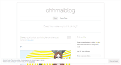 Desktop Screenshot of ohhmaiblog.wordpress.com