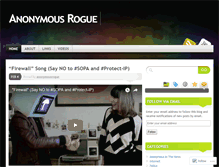 Tablet Screenshot of anonymousrogue.wordpress.com