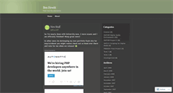 Desktop Screenshot of benhewitt.wordpress.com