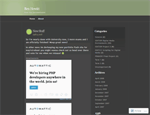 Tablet Screenshot of benhewitt.wordpress.com