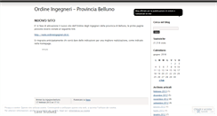 Desktop Screenshot of ingegneribelluno.wordpress.com