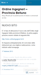Mobile Screenshot of ingegneribelluno.wordpress.com