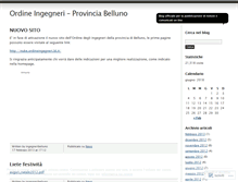 Tablet Screenshot of ingegneribelluno.wordpress.com