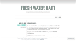 Desktop Screenshot of freshwaterhaiti.wordpress.com