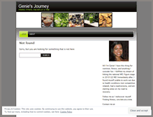 Tablet Screenshot of geniesjourney.wordpress.com