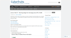 Desktop Screenshot of cyberfruits.wordpress.com