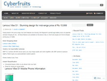 Tablet Screenshot of cyberfruits.wordpress.com