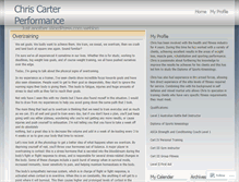 Tablet Screenshot of chriscartercoaching.wordpress.com